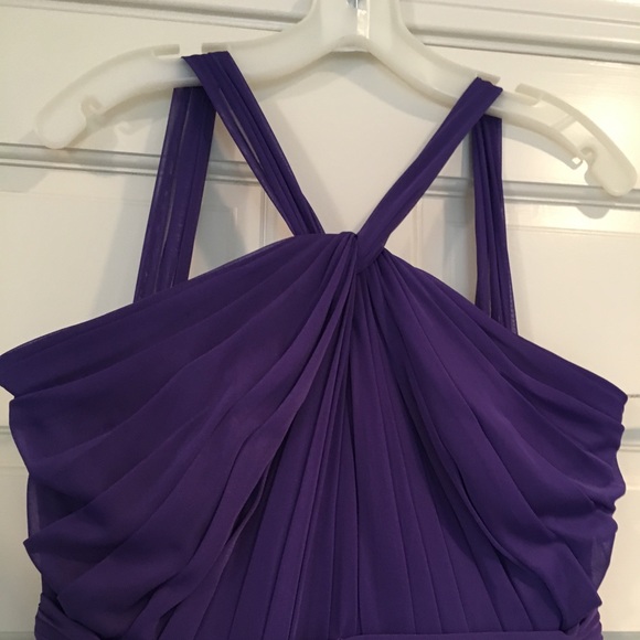 David’s Bridal Y-Neck Long Mesh Dress - Picture 5 of 8